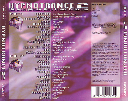 Various : Hypnotrance 2 (The Intergalactic Hard Trance Collection) (2xCD, Comp, Mixed)