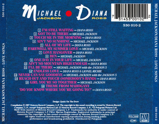 Michael Jackson / Diana Ross : Love Songs (CD, Comp, RE)