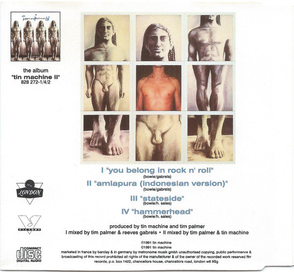 Tin Machine : You Belong In Rock N' Roll (CD, Single, Ltd)