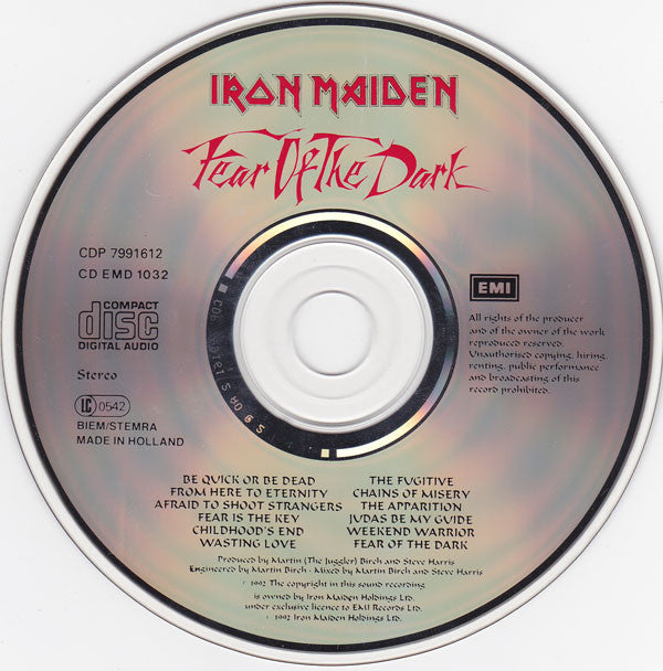 Iron Maiden : Fear Of The Dark (CD, Album)