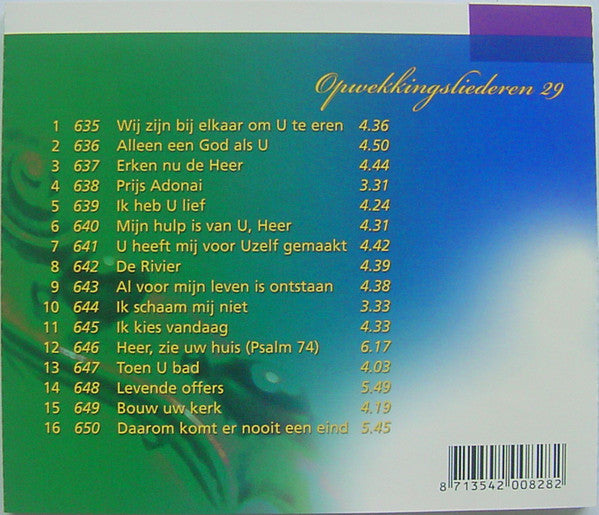 Opwekking : Opwekkingsliederen 29 (Nummers 635 - 650) (CD, Album)