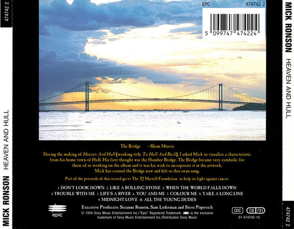 Mick Ronson : Heaven And Hull (CD, Album)