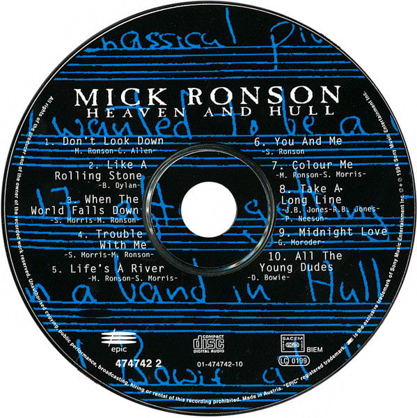 Mick Ronson : Heaven And Hull (CD, Album)