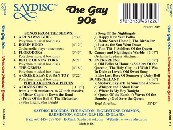 No Artist : The Gay 90's (CD)