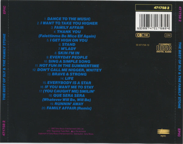Sly & The Family Stone : The Best Of Sly And The Family Stone (CD, Comp)