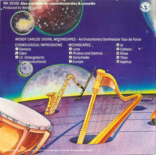 Wendy Carlos : Wendy Carlos' Digital Moonscapes (An Evolutionary Synthesizer Tour De Force) (CD, Album)