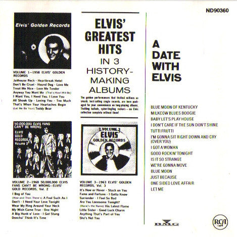 Elvis Presley : A Date With Elvis (CD, Comp, Mono, RE)