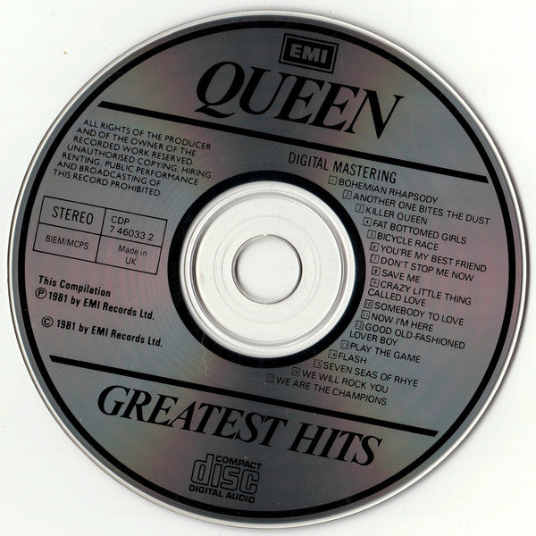Queen : Greatest Hits (CD, Comp, RE)