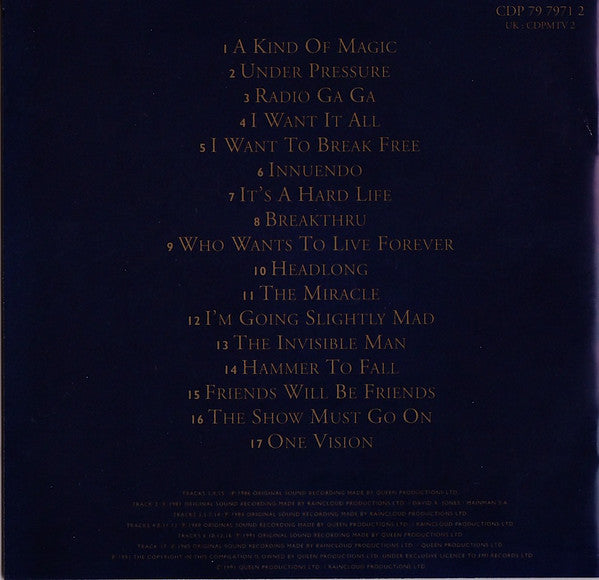 Queen : Greatest Hits II (CD, Comp, RP)