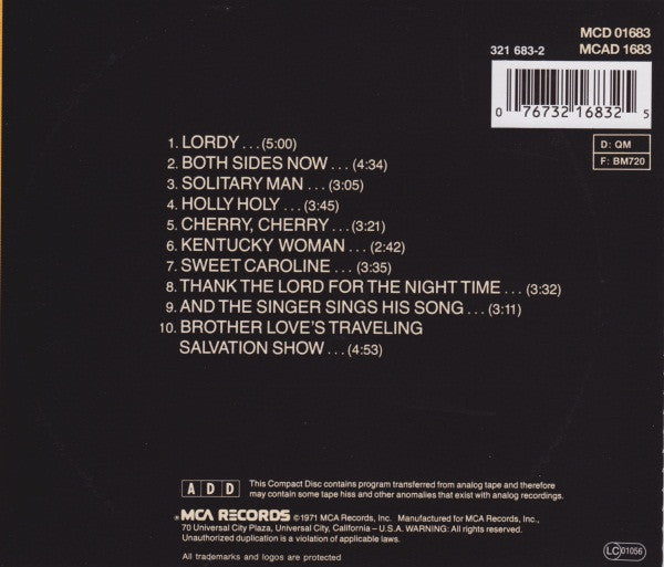 Neil Diamond : Gold (CD, Album, RE)