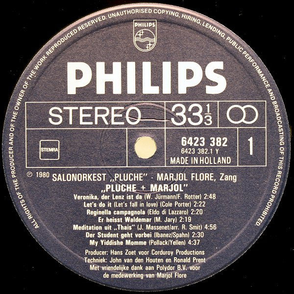 Pluche + Marjol Flore : Pluche + Marjol (LP, Album)