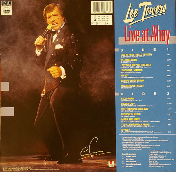 Lee Towers : Live At Ahoy (LP, Album)