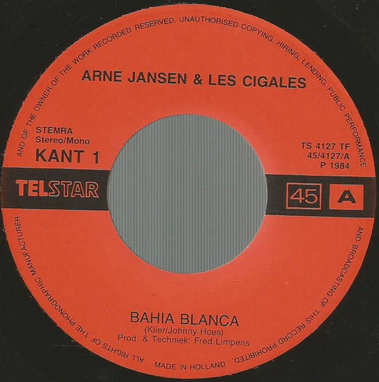Arne Jansen & Les Cigales : Bahia Blanca (7", Single)