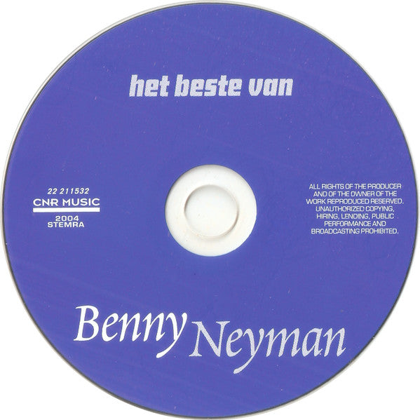 Benny Neyman : Het Beste Van Benny Neyman (CD, Comp, RE)