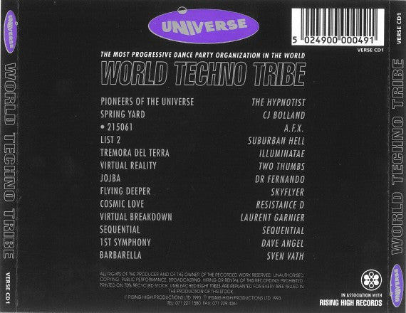 Various : World Techno Tribe (CD, Comp, Mixed)