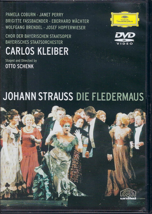 Johann Strauss* - Pamela Coburn  •  Janet Perry  •  Brigitte Fassbaender  •  Eberhard Wächter  •  Wolfgang Brendel  •  Josef Hopferwieser, Chor Der Bayerischen Staatsoper, Bayerisches Staatsorchester, Carlos Kleiber Staged And Directed By Otto Schenk : Die Fledermaus (DVD-V, RE)