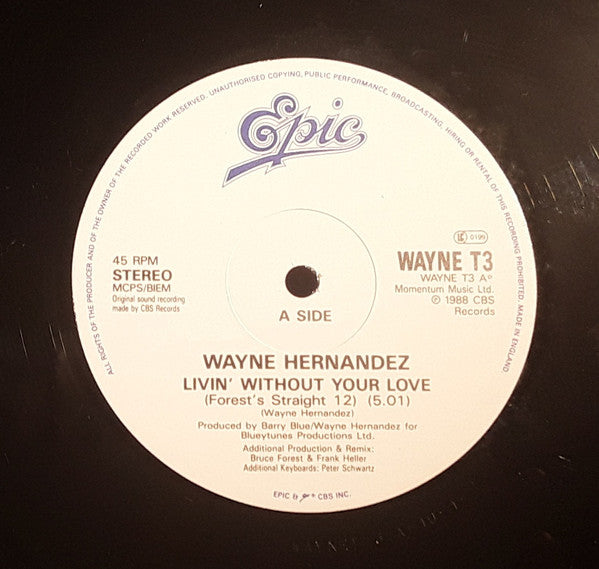 Wayne Hernandez : Livin' Without Your Love (12")