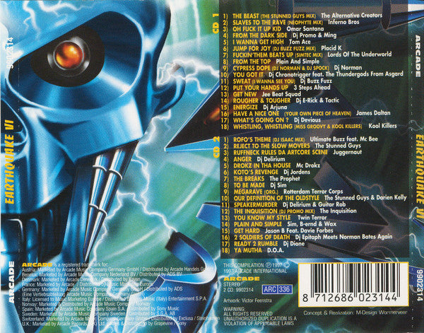 Various : Earthquake VI (The Ultimate Hardcore Collection) (2xCD, Comp, M/Print)