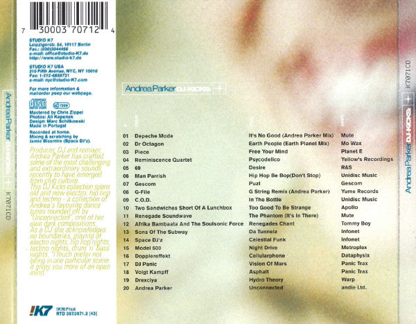 Andrea Parker : DJ-Kicks (CD, Mixed)