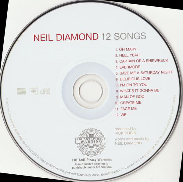 Neil Diamond : 12 Songs (CD, Album)