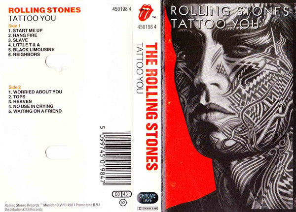The Rolling Stones : Tattoo You (Cass, Album, RE)