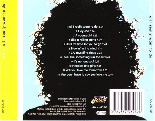 Cher : All I Really Want To Do (CD, Comp)