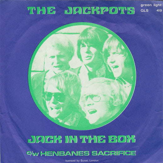 The Jackpots : Jack In The Box c/w Henbanes Sacrifice (7", Single)