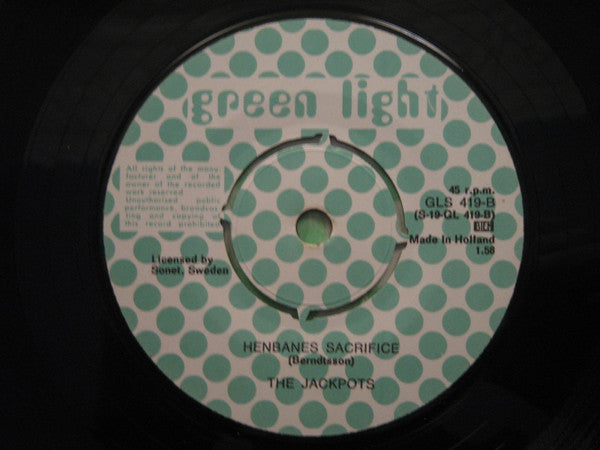 The Jackpots : Jack In The Box c/w Henbanes Sacrifice (7", Single)