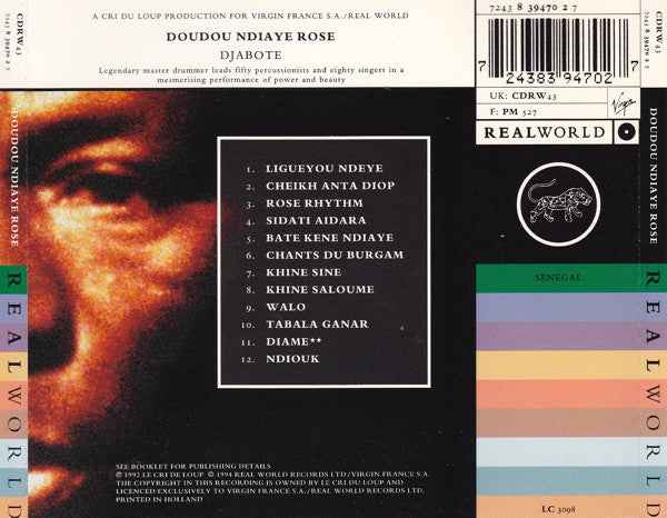 Doudou N'Diaye Rose : Djabote (CD, Album)