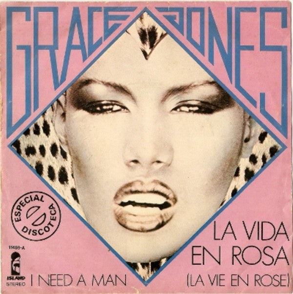Grace Jones : La Vida En Rosa = La Vie En Rose (7", Single, RP)