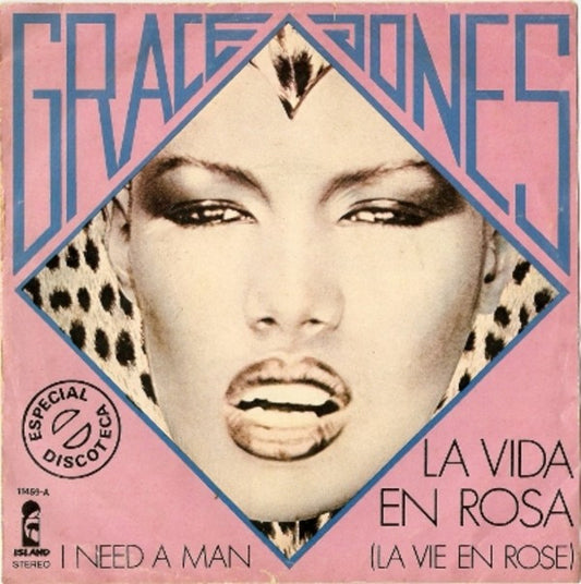 Grace Jones : La Vida En Rosa = La Vie En Rose (7", Single, RP)