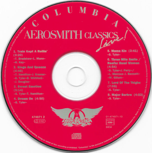 Aerosmith : Classics Live! (CD, Album, RM)