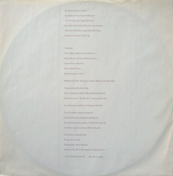 Kris Kristofferson & Rita Coolidge : Natural Act (LP, Album)