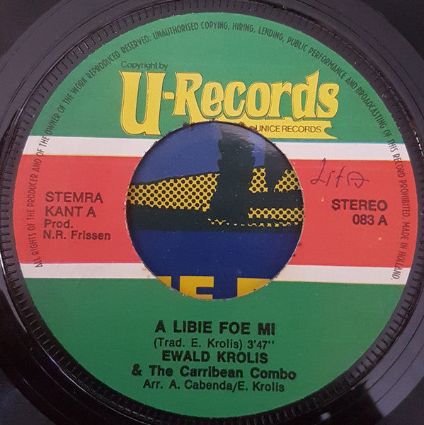 Ewald Krolis & The Caribbean Combo : A Libie Foe Mi (7")