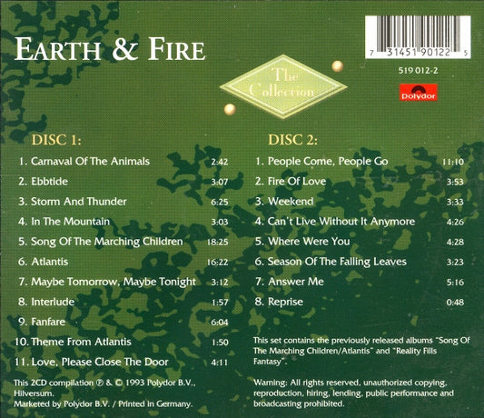Earth And Fire : The Collection (2xCD, Comp)