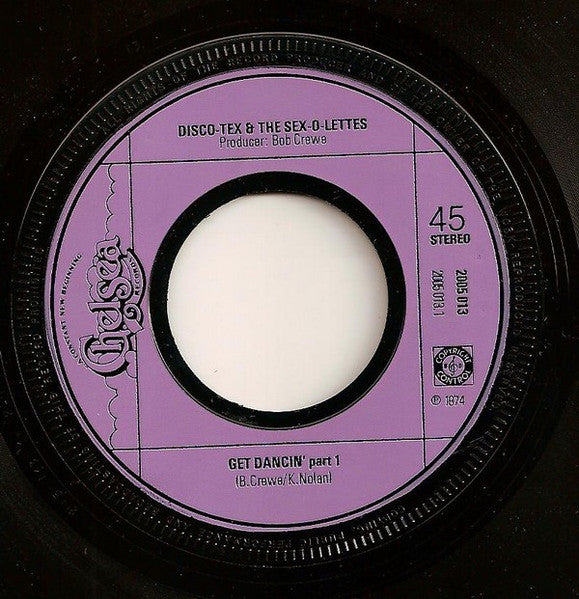 Disco Tex & His Sex-O-Lettes : Get Dancin' (7", Single)