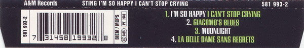 Sting : I'm So Happy I Can't Stop Crying (CD, Maxi)