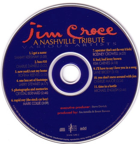 Various : Jim Croce - A Nashville Tribute (CD, Album)