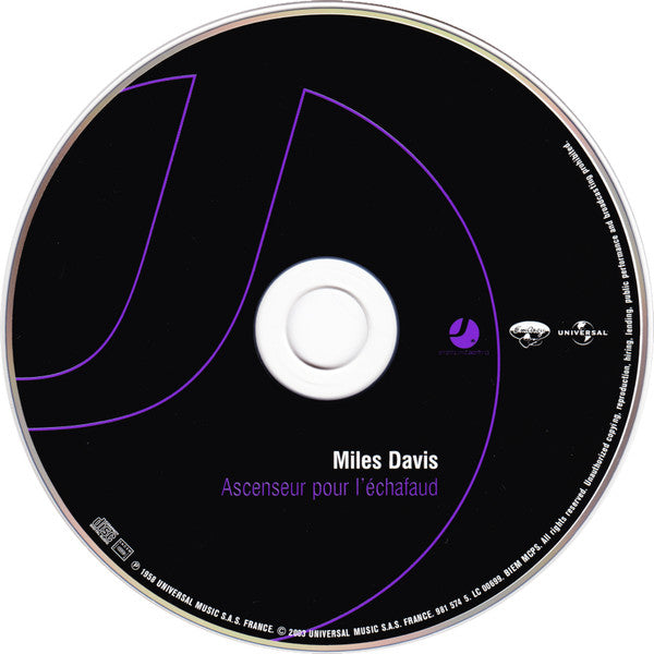 Miles Davis : Ascenseur Pour L'Échafaud (CD, Album, RE, RM, Dig)