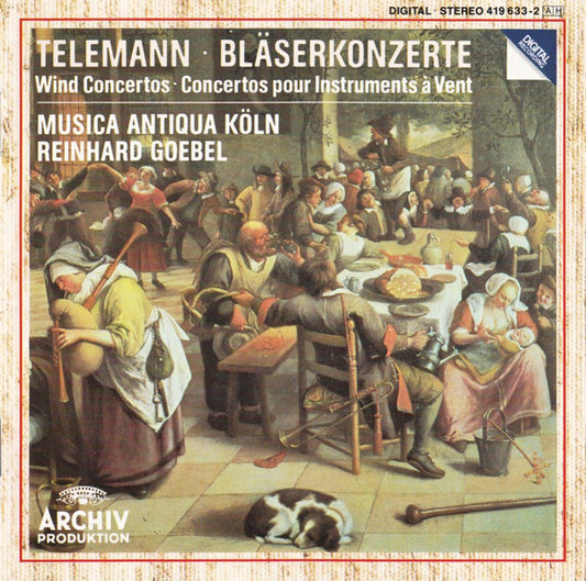 Georg Philipp Telemann - Musica Antiqua Köln, Reinhard Goebel : Bläserkonzerte = Wind Concertos = Concertos Pour Instruments À Vent (CD, Album)