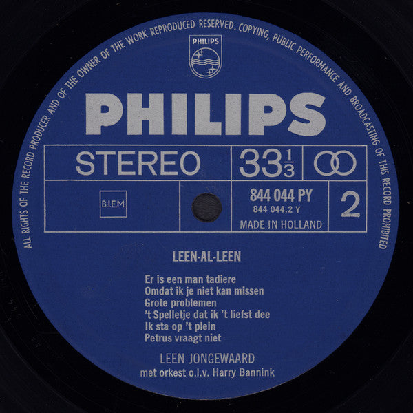 Leen Jongewaard : Leen-Al-Leen (LP, Album)