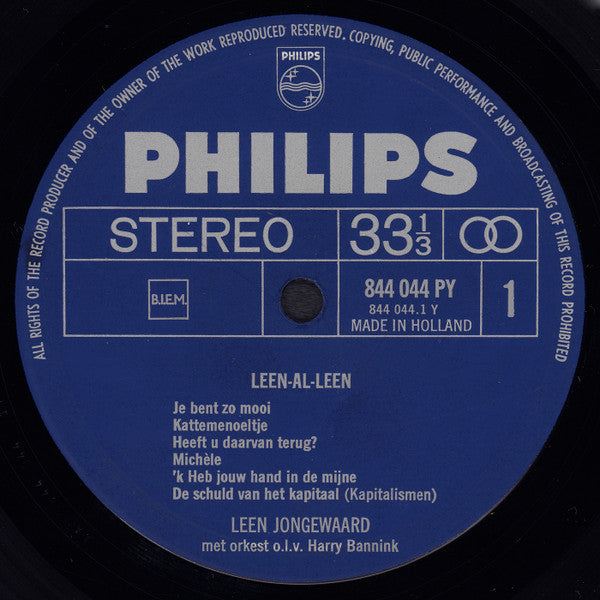 Leen Jongewaard : Leen-Al-Leen (LP, Album)