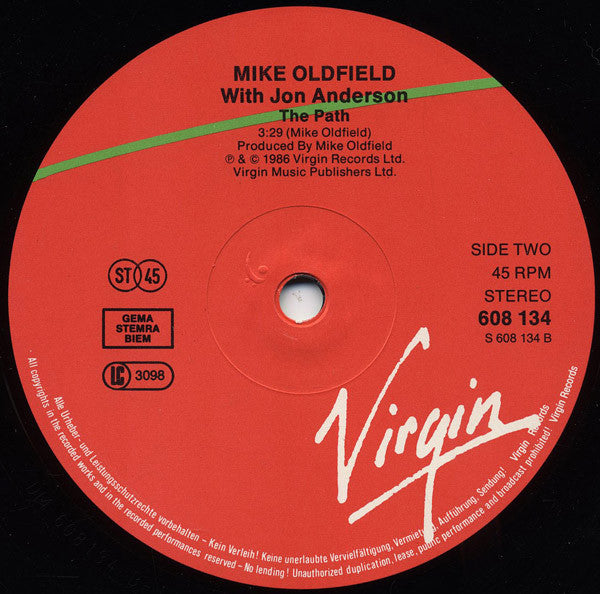 Mike Oldfield With Jon Anderson : Shine (12", Single)