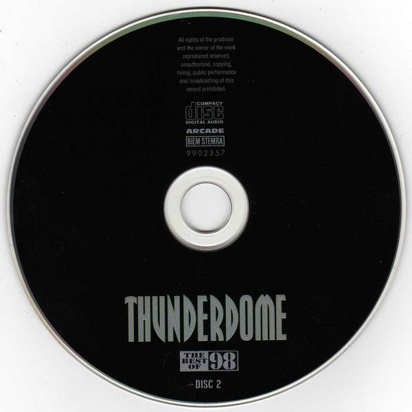 Various : Thunderdome - The Best Of 98 (2xCD, Comp + CD, Mixed + Dig)