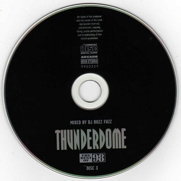 Various : Thunderdome - The Best Of 98 (2xCD, Comp + CD, Mixed + Dig)