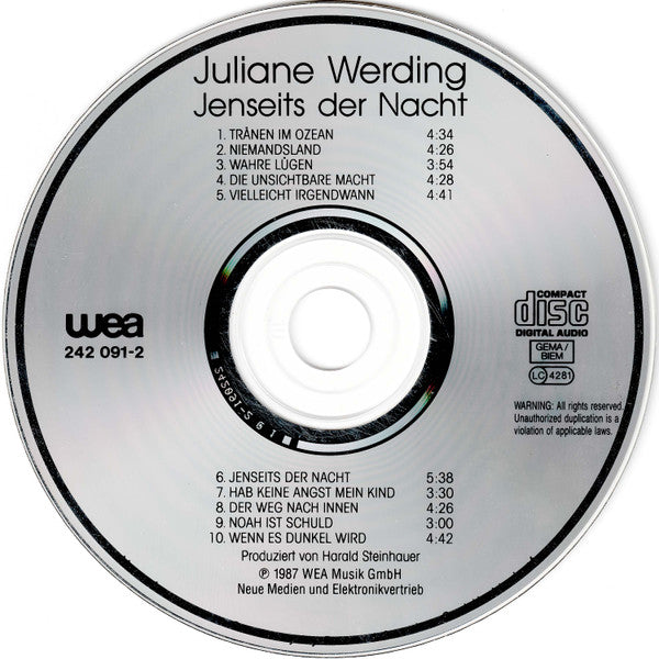 Juliane Werding : Jenseits Der Nacht (CD, Album)