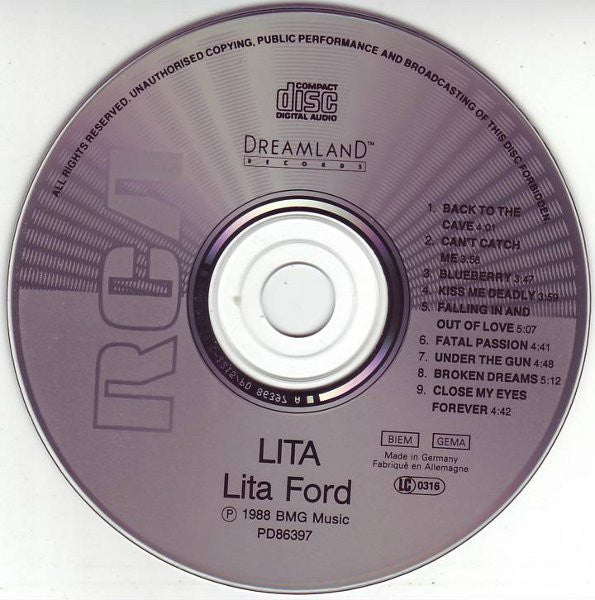 Lita Ford : Lita (CD, Album)