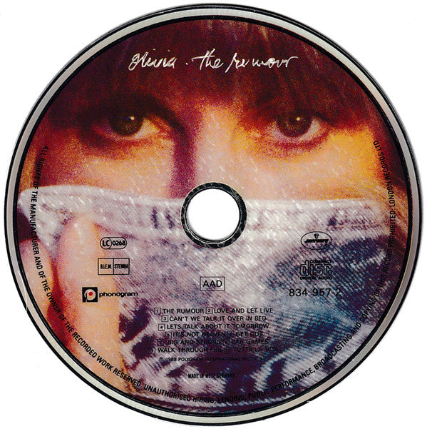 Olivia Newton-John : The Rumour (CD, Album, Pic)