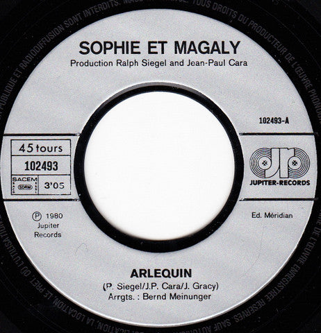 Sophie & Magaly : Arlequin (7", Single)