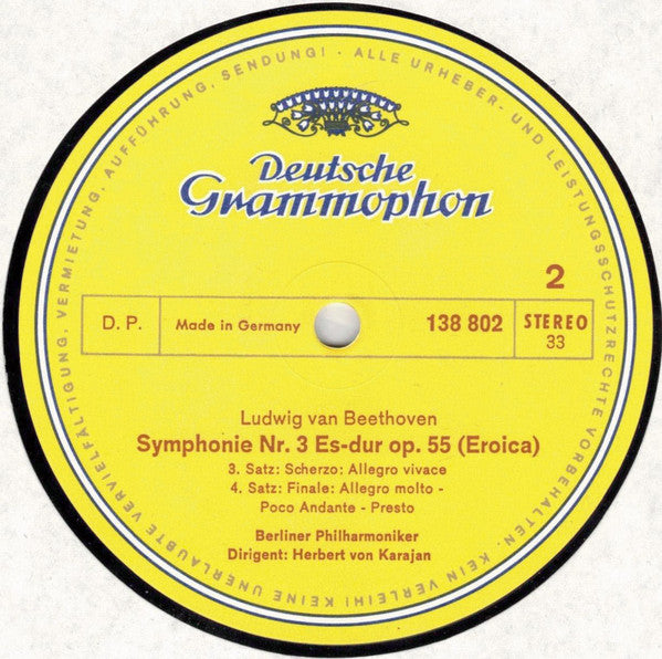 Beethoven* / Berliner Philharmoniker • Herbert von Karajan : »Eroica« (LP)